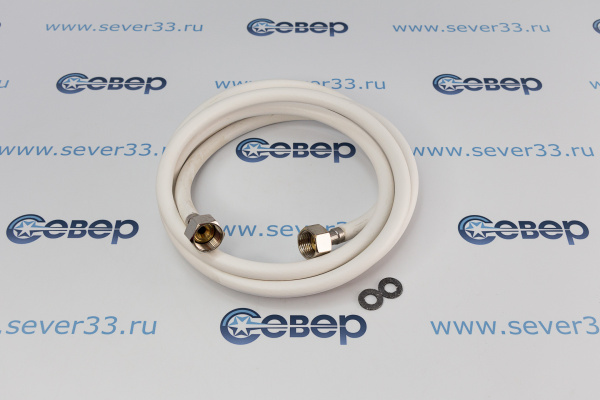 Подводка для газа полимерная 12 L-2,5 м гг (белая)_4