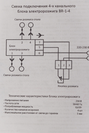 Комплект группы электророзжига "GEFEST" (Гефест -4), мод. 1100, 1200, 3100, 3200 (СП), 4-х канальны | Продажа, монтаж и обслуживание холодильного оборудования | Север33