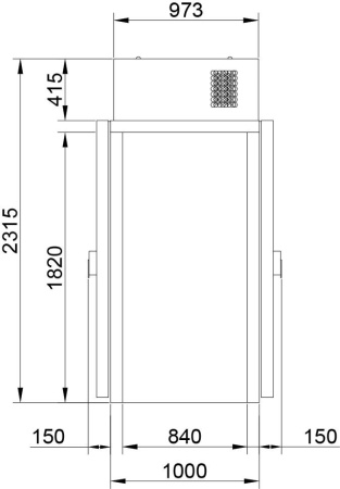 Камера холодильная Polair КХН-1,28 Мinicellа ММ 2 двери без пола (-5...+5 °C) | Продажа, монтаж и обслуживание холодильного оборудования | Север33