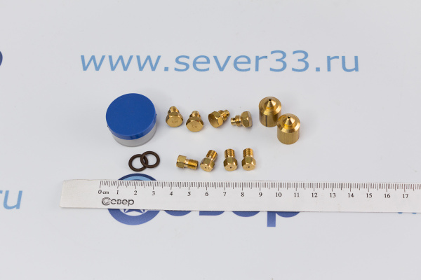 Комплект жиклёров (прир.газ) газовой плиты Дарина мод. GM 141, GM 241, GM 341, без термостата_3