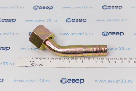 Фитинг для автоконд. алюминиевый 16мм 3/4” №12х45˚ O-RING 1 1/16”-14UNF с наружной резьбой | Продажа, монтаж и обслуживание холодильного оборудования | Север33