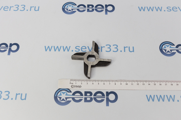Нож двусторонний для мясорубки МИМ-300 01.008 без бурта ТМ-32,ММ-250_3