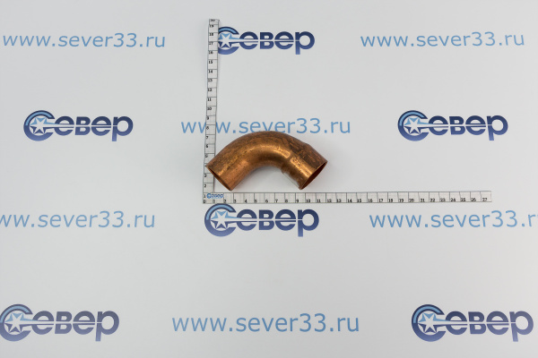 Отвод медный однораструбный 35 мм 90 гр._1