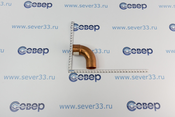 Отвод медный однораструбный 35 мм 90 гр._2