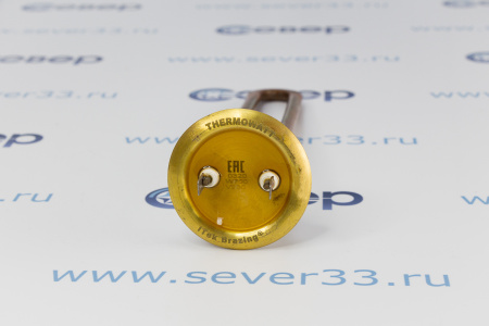ТЭН RF 700W, TW PREMIUM, медь, Ø64мм, М4, клеммы под разъем, L250мм, латунный фланец, 220V | Продажа, монтаж и обслуживание холодильного оборудования | Север33