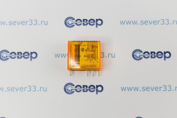 Реле миниатюрное PCB выводы с шагом 5мм 2 гр конт 8А кат. АС_2