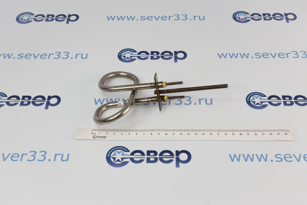 ТЭН для самовара 1,0 кВт с фланцем и штырем (вертикальный)_4