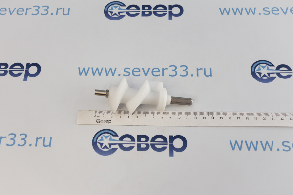Шнек мясорубки MOULINEX MS004 SS-989843 6-гран (длинный шток) (236) пластик. корпус MGR107UN_2