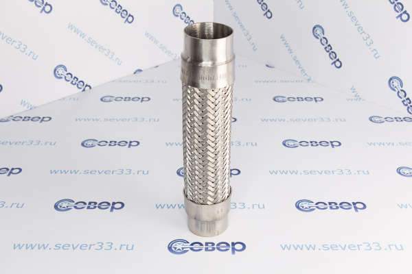 Металлорукав DN50 P40 L300 Патрубок 60,3x1,5 - 30 _ нерж. - Патрубок 60,3x1,5 - 30 _ нерж_1