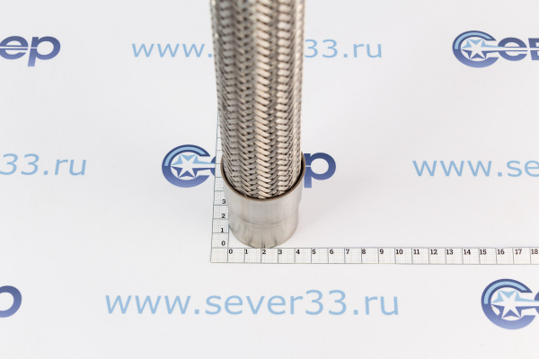 Металлорукав DN32 P40 L300 Патрубок 42,4x1,5 - 30 _ нерж. - Патрубок 42,4x1,5 - 30 _ нерж