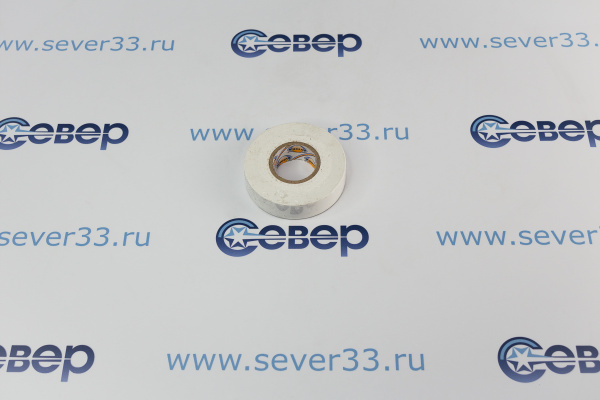Изолента AVIORA ПВХ белая 19мм 20м профессиональная_2