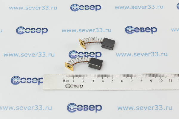 Электроугольная щетка (2шт), Интерскол (дрель ДУ 1050), 6x10x13мм, квадратный проводник (560)_4