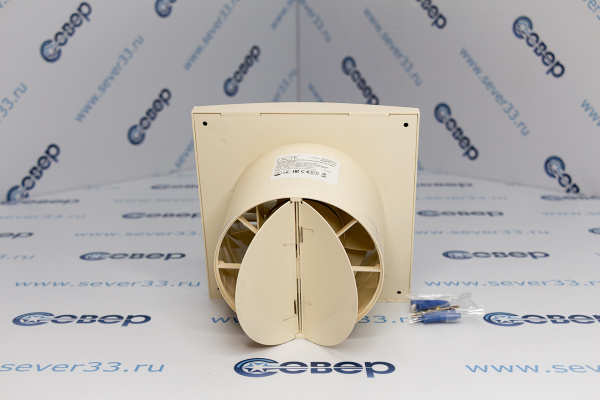 SILENT 5C Ivory, Вентилятор осевой вытяжной с обратным клапаном D 125, декоративный_3e