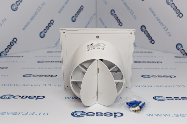 E 125 S C, Вентилятор осевой c антимоскитной сеткой, с обратным клапаном D 125_3e