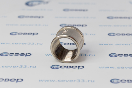 Муфта соединительная, латунь, внутренняя резьба 3/4", никель,RTP  | Продажа, монтаж и обслуживание холодильного оборудования | Север33