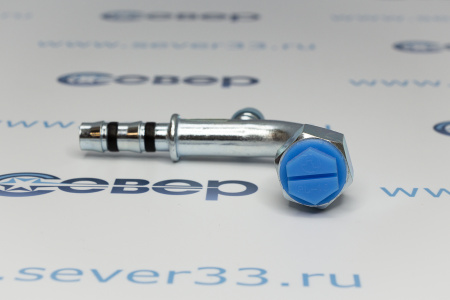 Фитинг для автоконд. аналог Manuli 13мм №10х90˚ O-ring c заправ. портом (5/8”; Резьба 7/8” 14 UNF) | Продажа, монтаж и обслуживание холодильного оборудования | Север33