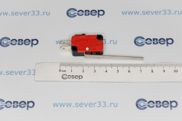Микровыключатель для СВЧ 3-х контактный с длинным рычагом_3