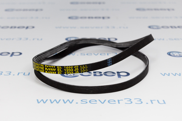 Ремень 1233 J5 черный BLG443UN_2