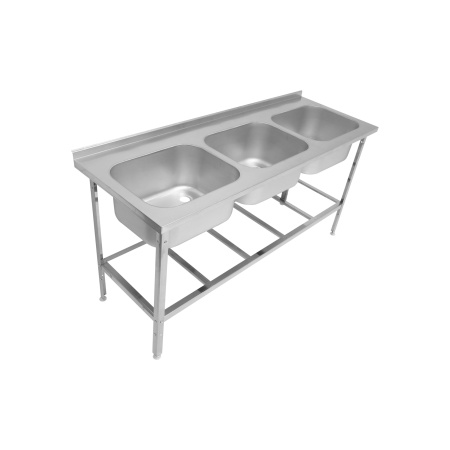 Ванны котломоечные сварные Hessen ВМЦ 3/15644 нерж.сталь (1500х600х870мм) | Продажа, монтаж и обслуживание холодильного оборудования | Север33