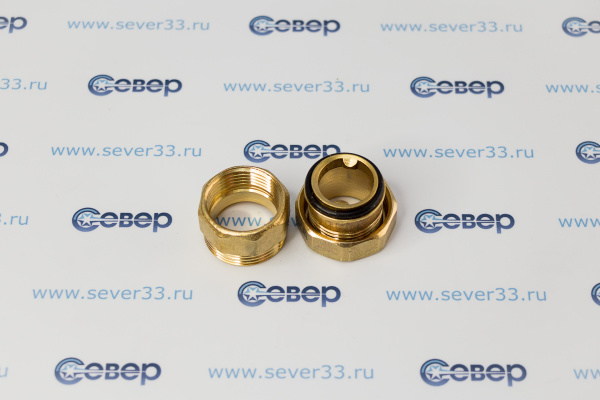 Американка прямая, латунь 34, желтый, RTP_4