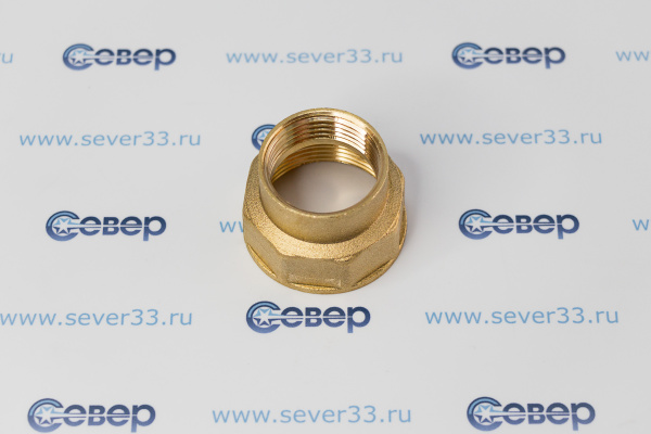 Муфта переходная, латунь, внутренняя резьба 1 14х1, желтый, RTP_1