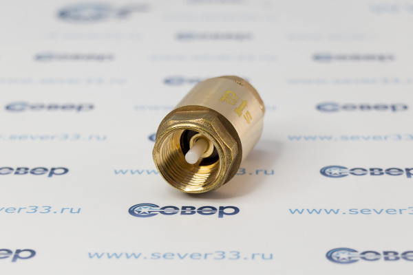 Обратный клапан, латунь, внутренняявнутренняя резьба 12,PN25 желтый, RTP_2