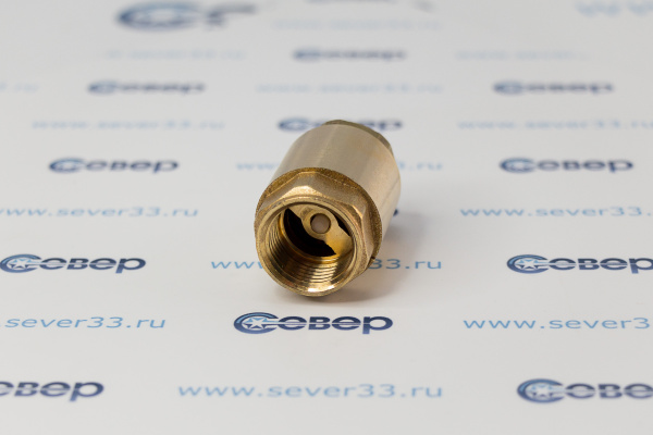 Обратный клапан, латунь, внутренняявнутренняя резьба 12,PN25 желтый, RTP_3