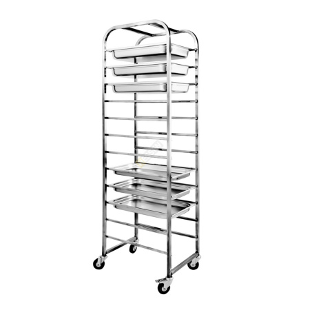 Тележка-шпилька для гастроемкостей HESSEN ТШГ-12 нерж.сталь (530х375х1700мм) | Продажа, монтаж и обслуживание холодильного оборудования | Север33