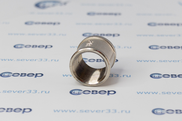 Муфта соединительная, латунь, внутренняя резьба 34, никель,RTP_3