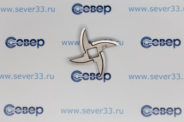 Нож для мясорубки, Россия, четырехгранник, отверстие 8,3 мм_3