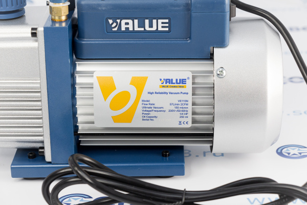 Вакуумный насос Value VE115N 51лмин 6,3кг (одноступ.)_2