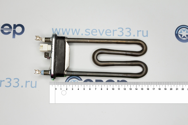 Тэн 1300W 41036768, 41041524 CANDY с датчиком, с буртом Thermowatt 157x87mm HTR025CY_3e