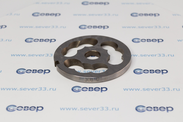 Нож подрезной (хром без бурта) для мясорубки МИМ 300_2