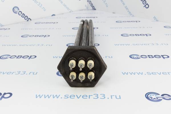 Блок ТЭНов 9000W, L350мм, D74мм, G 2,5_2