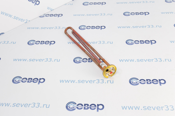 ТЭН RCF 1500W, ИТА,медь, Ø48, М5, клеммы под разъем, L295мм,G10_2