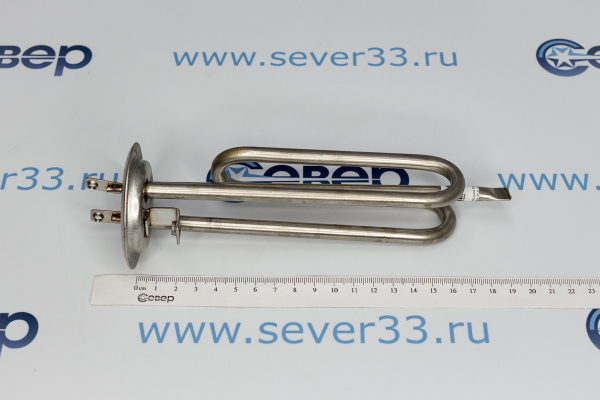 ТЭН RF 1500W, ИТА, нерж, Ø64, М6, клеммы под винт М4, L200_3