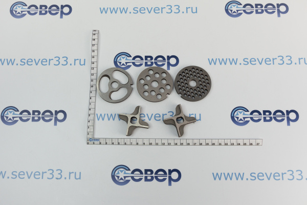 Комплект ножей и решеток к мясорубкам М-50С,М-75,МИМ-80_3