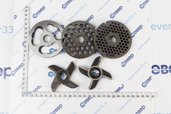 Комплект ножей для мясорубки МИМ-300 без бурта_2