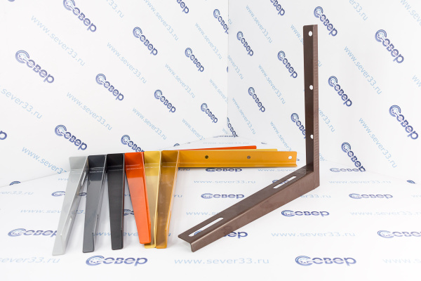 Кронштейн 415х450 2,0 темно-коричневый (RAL8017)_1