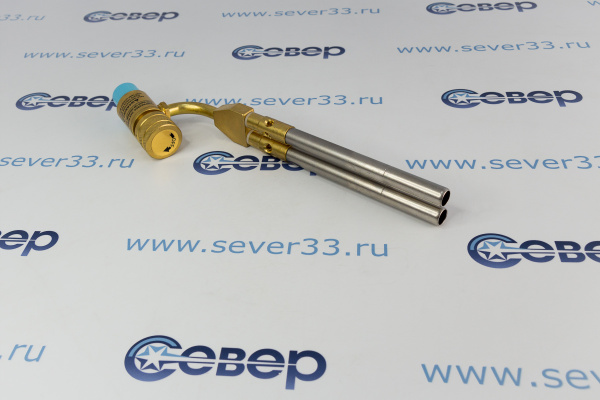 Газовая горелка для пайки без поджига  двойная T-2B Favorcool (китай) _3
