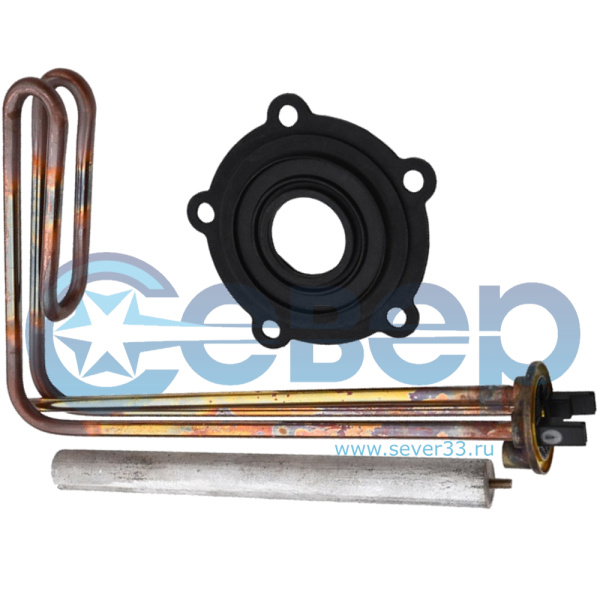 Тэн Аристон (Тип RCF) Original комплект с загибом, фланец пятиболтовый 48 мм 3 кВт 220 В