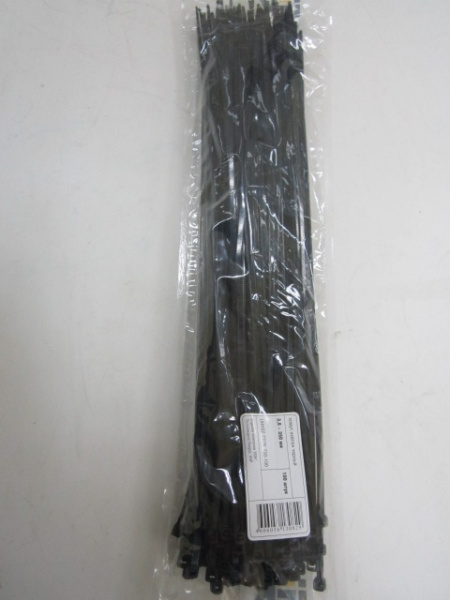 Хомут 350х3,6мм (100штук) нейлон черный