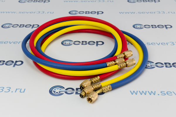 Шланг заправочный 120 см (компл. 3 шт.)  600 Psi (41 бар) R12, R22, R- 502_1
