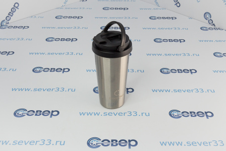 Термокружка "СЛЕДОПЫТ-PALERMO" с откидной ручкой, нерж. сталь, 500 мл | Продажа, монтаж и обслуживание холодильного оборудования | Север33