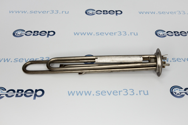 КОМПЛЕКТ ТЭН RF 2000W(700+1300), TW, медь, Ø64, М4, клеммы под разъем L300мм, 220V + анод М4_1e