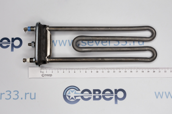 ТЭН 2000W прямой с отв. 203 мм, R12,М140_4e