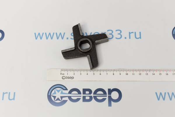 Нож двусторонний для мясорубки МИМ-300764 02.00.08 с буртом_3